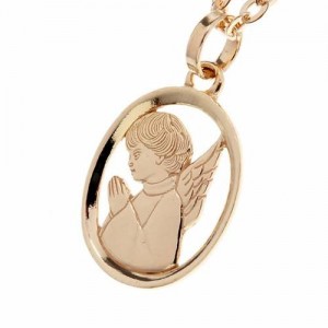 Anjo da guarda pingente ouro 75000 1,55 g