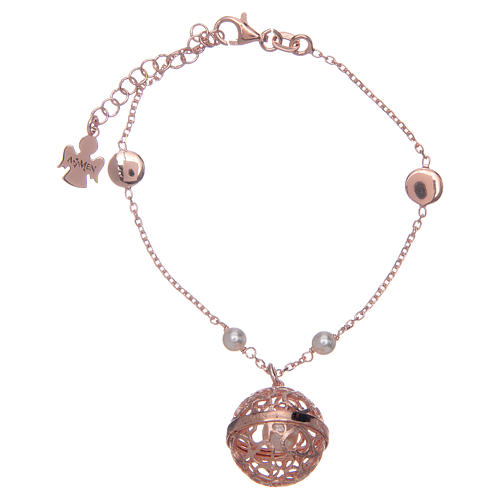 Pulseira AMEN bola mexicana prata 925 rosé