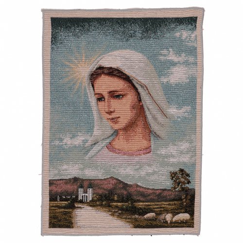 Tapecaria Nossa Senhora de Medjugorje e paisagem