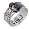 anel ave maria regulavel prata 925