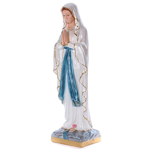 Nossa Senhora de Lourdes gesso nacarado 80 cm
