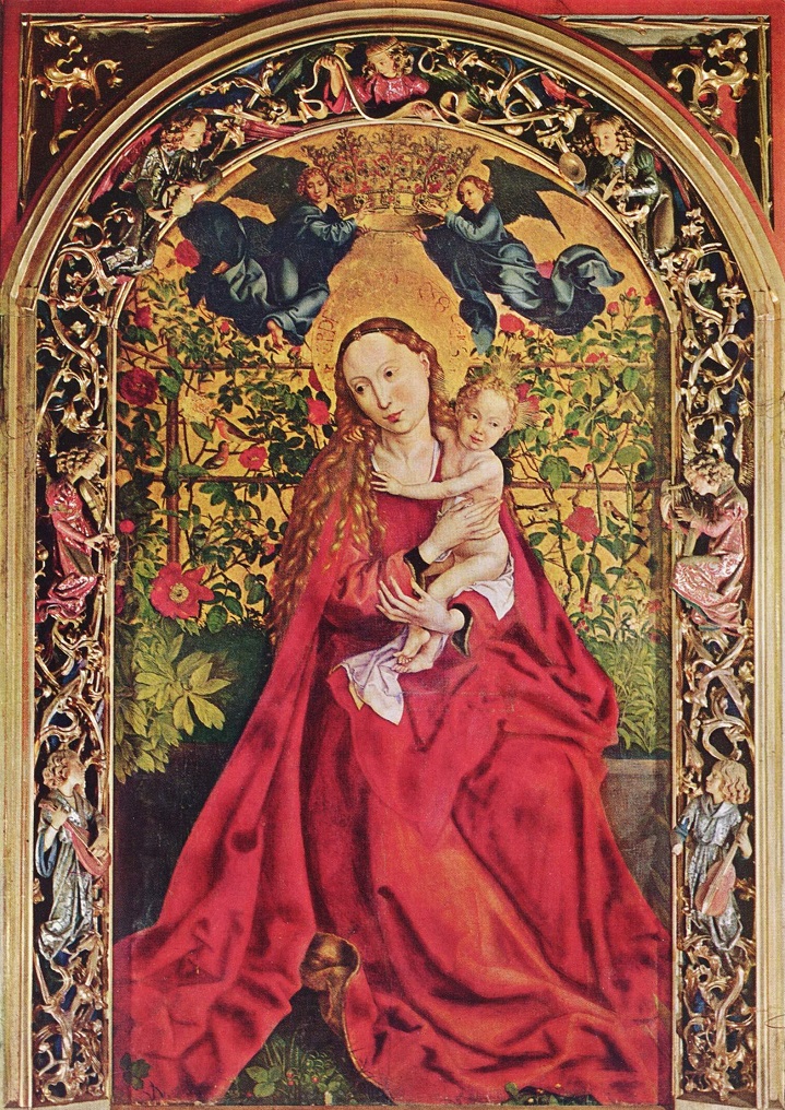 Madonna of the Rose Garden de Martin Schongauer