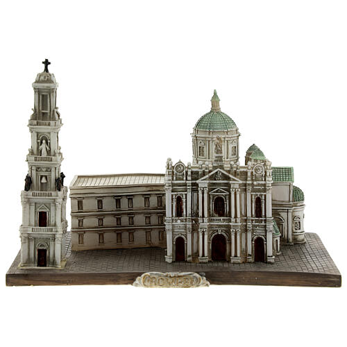 Santuário de Nossa Senhora do Rosário de Pompeia miniatura resina 15x22x13 cm