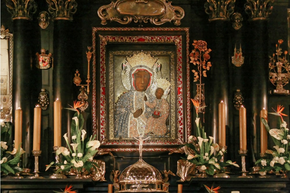 A Virgem Negra de Czestochowa pintada por SÃ£o Lucas