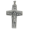 Cruz peitoral Bom Pastor metal 10x7 cm