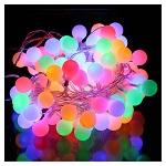 Corrente luzes bolinhas opacas 100 leds multicolores