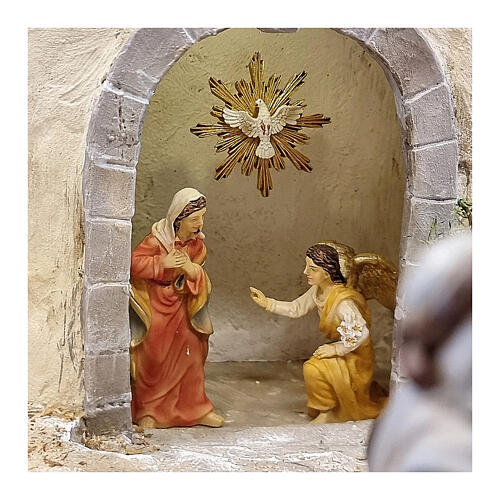 Cena Anunciação do Arcanjo Gabriel à Virgem Maria, 9 cm