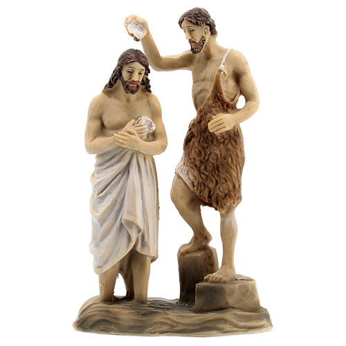 Cena da vida de Jesus Cristo Batismo de Jesus com João Batista