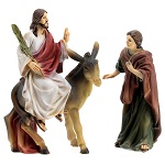 Cena entrada de Jesus em Jerusalém 9 cm 