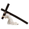Imagem Jesus caindo com a cruz 9 cm