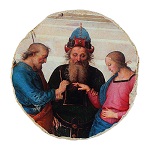 Casamento da Virgem Perugino diâm. 6 cm essential Bottega Tifernate