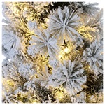 arvore de natal grober com neve 150 cm pvc 248 luzes led winter woodland