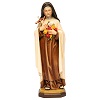 Imagem Santa Teresa de Lisieux madeira pintada Val Gardena